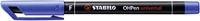 STABILO OHPen universal, OHP-marker, permanent, fijn 0,7 mm, blauw - thumbnail