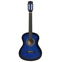 Gitaar klassiek beginner en kinderen 3/4 36" blauw - thumbnail