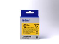 Epson Label Cartridge Heat Shrink Tube (HST) LK-6YBA14, zwart/geel D14 mm (2,5 m) - thumbnail