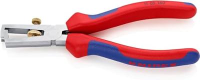 Knipex afstriptang verchroomd met meer-componentengrepen 160 mm - 1105160 Knipex afstriptang verchroomd met meer-componentengrepen 160 mm - 1105160