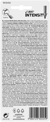 Viltstift bic intensity rond f goud en zilver