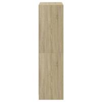 Hoge kast met deuren 68x37x142 cm bewerkt hout sonoma eiken - thumbnail