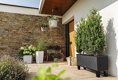 Bloempot - LEC - Trio Cottage 30 - graniet - geïntegreerd irrigatiesysteem - weerbestendig