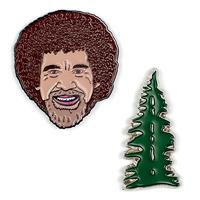 UPG Pins - Bob Ross en Vrolijk Klein Boompje - thumbnail