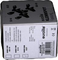 Eurolite 9460120N Lampfitting-adapter E27 230 V 60 W Met klembevestiging, Met eurostekker, Met wipschakelaar - thumbnail