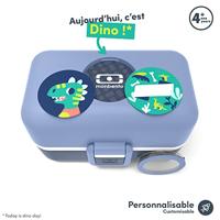 Kinderlunchbox - MONBENTO - 3 vakken - BPA-vrij - MB Tresor Infinity Blauw - thumbnail
