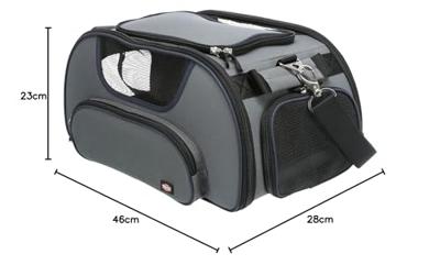 Huisdierenhandtas Trixie Airline Wings Blauw Grijs 28 × 23 × 46 CM - thumbnail