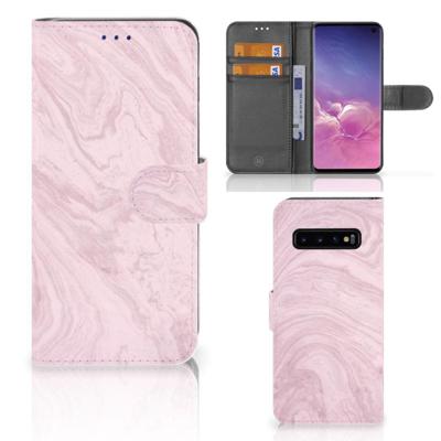 Samsung Galaxy S10 | Bookcase | Marble Pink - Origineel Cadeau Vriendin