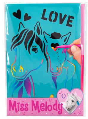 Miss Melody krasplaatjes Paarden 24,5 x 16,7 cm papier/karton