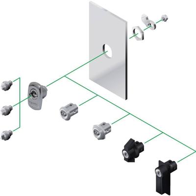 Schneider Electric NSYCL1242ECSX Zamak 1 stuk(s)