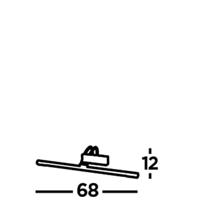 Searchlight RVS schilderijlampPicture 68cm - 8343SS - thumbnail