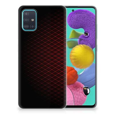 Samsung Galaxy A51 | TPU bumper | Geruit Rood