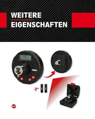 KS Tools 516.1192 1/2 digitale koppeladapter met hoekmeter, 27-135 Nm
