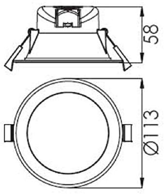Deko Light 565316 Acrux LED-inbouwlamp Energielabel: F (A - G) LED LED vast ingebouwd 9 W Wit, RVS