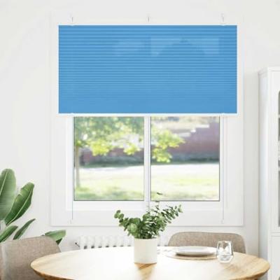 Pliss rolgordijn 115x100cm stofbreedte 114,4cm polyester blauw - thumbnail