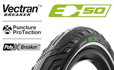 Continental "pure contact" buitenband tyre conti pure contact 55-622 black/reflex - thumbnail