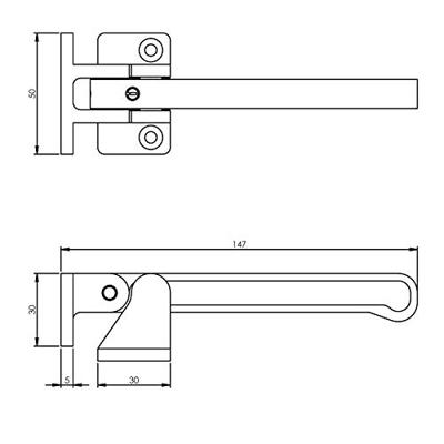 Intersteel | Kierstandhouder | Buitendraaiend Curve | RVS Geborsteld Intersteel | Kierstandhouder | Buitendraaiend Curve | RVS Geborsteld