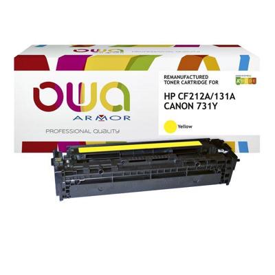 Tonercartridge OWA alternatief tbv HP CF212A geel