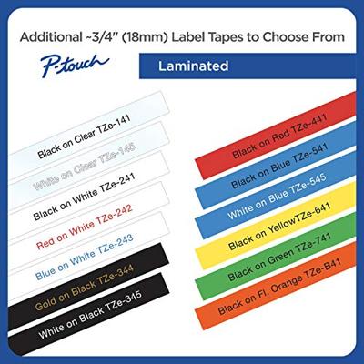Brother Printlintcassette TZE-541 blauw/zwart 18 mm - thumbnail