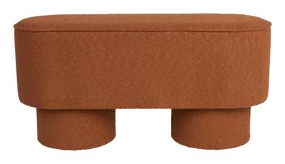 ZILT Bankje 'Lonetta' Bouclé, kleur Roodbruin ZILT Bankje 'Lonetta' Bouclé, kleur Roodbruin