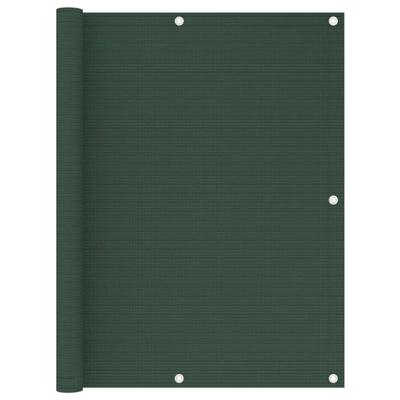 VidaXL Balkonscherm 120x500 cm hdpe donkergroen