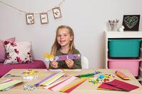 Lena Knutselkoffer Jumbo Roze 800 stuks - thumbnail