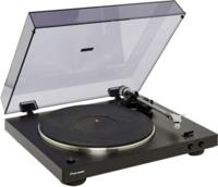 Pioneer volautomatische stereo platenspeler, PL-30-K, platenspeler, riemaandrijving, 33/45rpm, voorversterker, platenbord, geluidsarm en systeemdrager van gegoten aluminium, zwart - thumbnail