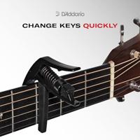 D&apos;Addario CP20 Black Tri-Action Capo voor ukelele - thumbnail