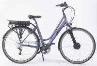 AMIGO Elektrische Stadsfiets E-Vibe D1+ 460Wh 28 Inch 51 cm Dames 7V V-Brakes Blauwgrijs - thumbnail