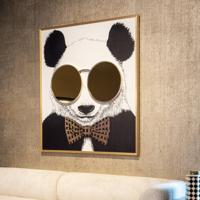Richmond Wall Art 'Shiny Panda' 130 x 118cm - thumbnail