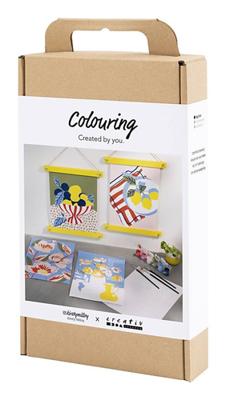 Creativ Company Hobbyset kleuren, schilderen volgens cijfers, acrylverf, 1 doos Creativ Company Hobbyset kleuren, schilderen volgens cijfers, acrylverf, 1 doos
