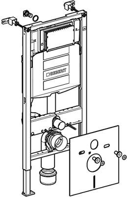 Geberit Inbouwreservoir Duofix Sigma UP320 112 cm Hoog - Duofix Up320 - thumbnail