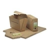 Gemeentearchiefdoos Djois folio 370x265x115mm bruin - thumbnail