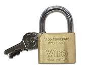 Viro hangslot 50mm 303KA met 2 sleutels NS 7360134 - thumbnail