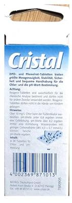 Cristal 287101 Nachfüllpackung Chlor/pH Wassertestgerät Chlor 60 stuk(s)