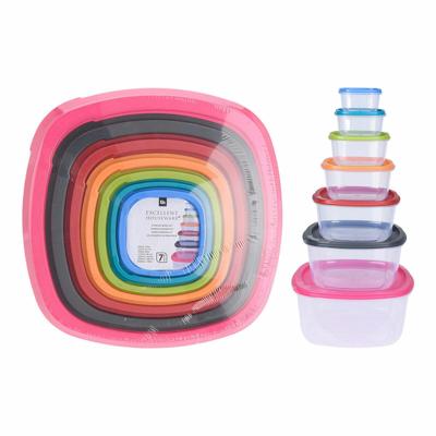 Set van stapelbare en luchtdichte voedselcontainers Excellent Houseware 911000160 7 Stuks Set van stapelbare en luchtdichte voedselcontainers Excellent Houseware 911000160 7 Stuks
