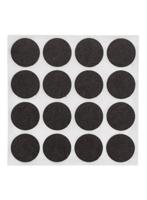 HEMA 16-pak zelfklevende viltglijders (bruin) - thumbnail