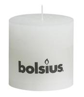Bolsius rustiek kaars 10x10cm wit - thumbnail