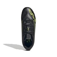 adidas F50 Club Gras / Kunstgras Voetbalschoenen (MG) Kids Zwart Zilver Neongeel - thumbnail