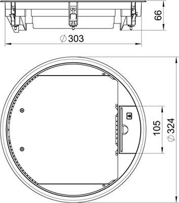 OBO Bettermann GESR9 SR U 7011 Apparaatinzetstuk