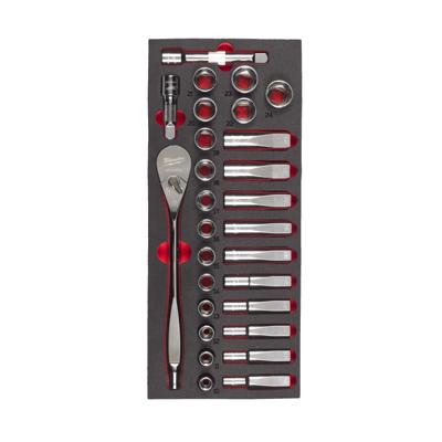 Milwaukee TOOLGUARD™ Foam inlay doppenset 1/2" 28-delig - 4932479826