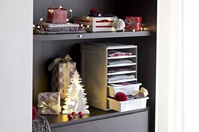 Bama Ri,ordino Opbergsysteem 34x41x53 cm Taupe/Wit