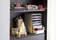 Bama ri,ordino opbergsysteem 34x41x53 cm taupe/wit - thumbnail