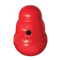 KONG Wobbler - Interactief hondenspeeltje voor het uitdelen van snoepjes - Langzame voerbak voor honden voor gezond eten - Voor middelgrote/grote honden - thumbnail