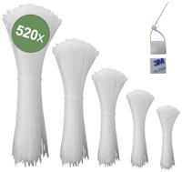 Quadrios 23CA241 23CA241 Kabelbinder Wit UV-bestendig 520 stuk(s) - thumbnail