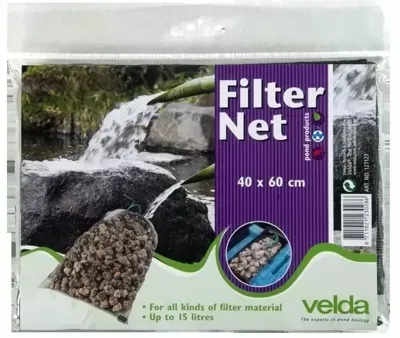 Velda Groen Filternet 40x60cm - Fijnmazig Synthetisch voor Heldere Vijvers en Optimale Waterstroom