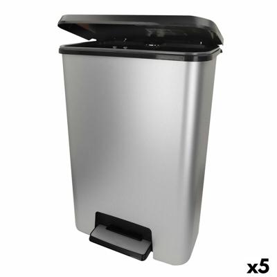 Vuilnisemmer Curver Grijs Plastic 50 L (5 Stuks)
