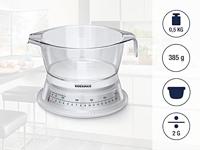 Soehnle 65418 Vario Analoge Keukenweegschaal met Maatbeker 0.5L Wit - thumbnail