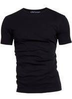 Garage Semi Bodyfit T-shirt R-neck Basic T-shirts Black - thumbnail