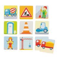 Goki houten memo spel bouwplaats, 32dlg. - thumbnail